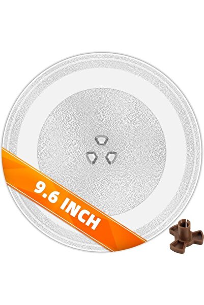 Generic CALPALMY The Universal-Fit 9.6'' Replacement Microwave Glass Plate for Small Microwaves with 9.6" /