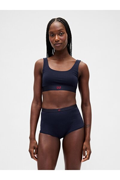 GAP Kadın Lacivert Organik Pamuk Stretch Logo Bralet