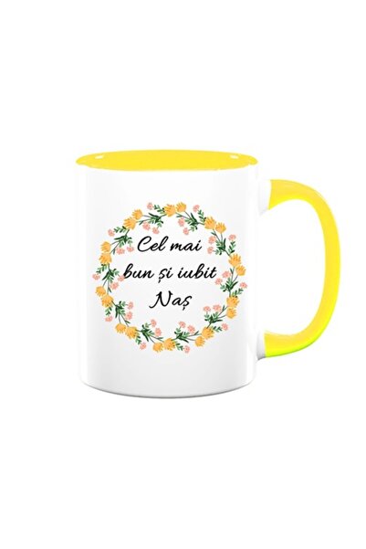 OEM Cană personalizată pentru Naș cu mesajul: „Cel mai bun și mai iubit naș”,...