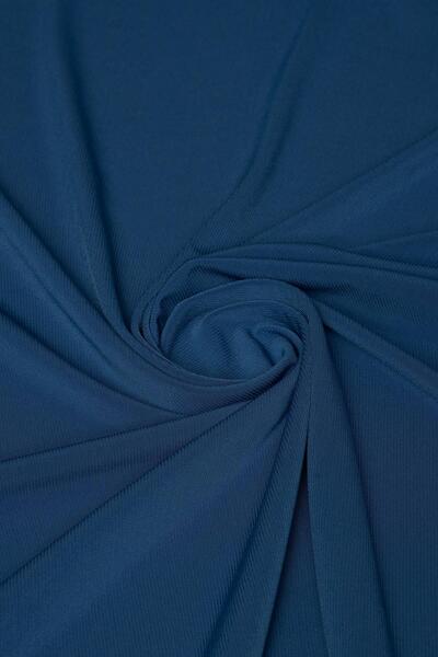 Kumaş Deposu Sandy İndigo Renk Örme Kumaş