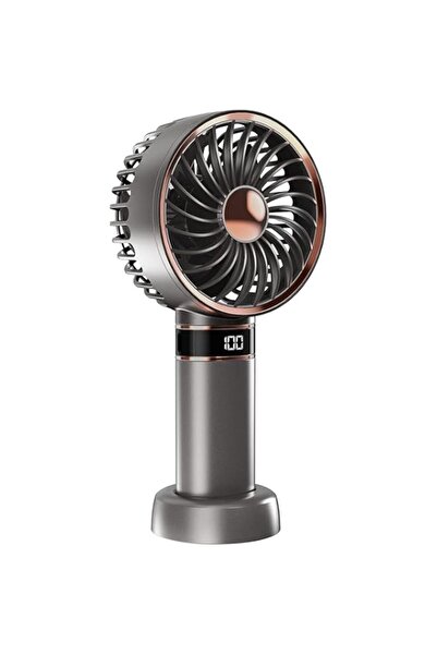 Generic مروحة يدوية محمولة من SYOSI، مروحة بطارية قابلة لإعادة الشحن مع 5 سرعات، مروحة صغيرة 4000 مللي أمبير/ساعة مع شاشة LED