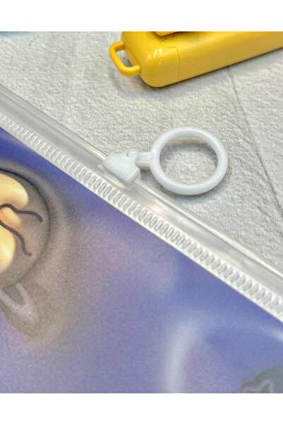 ZeCo Collection Planet Land Transparent Single Compartment A4 Zipper File Folder / Document File/Organizer Folder