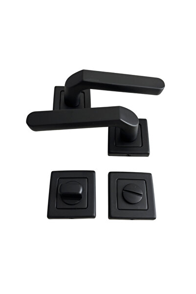 Erkul Aluminum Black Wc Door Handle, Durable Door Handle, Modern (471-07-Wc-Msy)