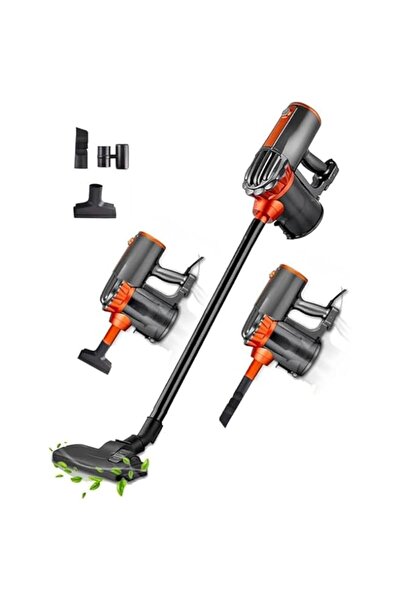 Generic مكنسة كهربائية 3 في 1 بقوة 18000 باسكال، محرك قوي 600 واط، سعة هائلة 1.5 لتر، مكنسة كهربائية يدوية وعصا تنظيف