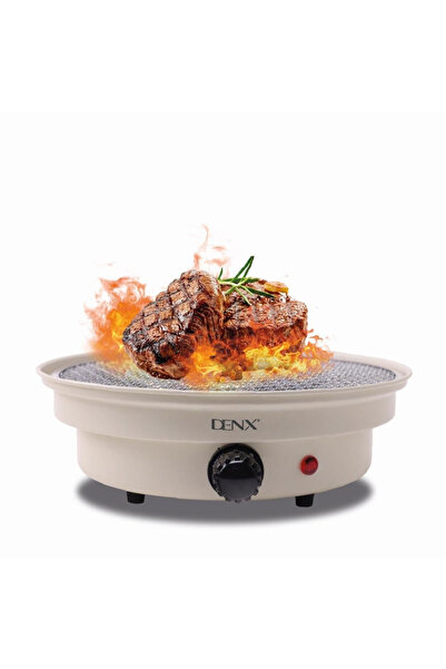 Denx شواية فحم، شواية خارجية محمولة مع سطح غير لاصق وصينية شحوم قابلة للإزالة