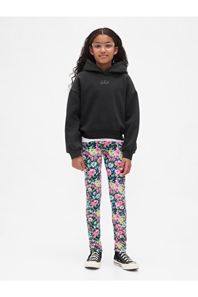 GAP Kız Çocuk Çok Renkli Çiçek Desenli Tayt