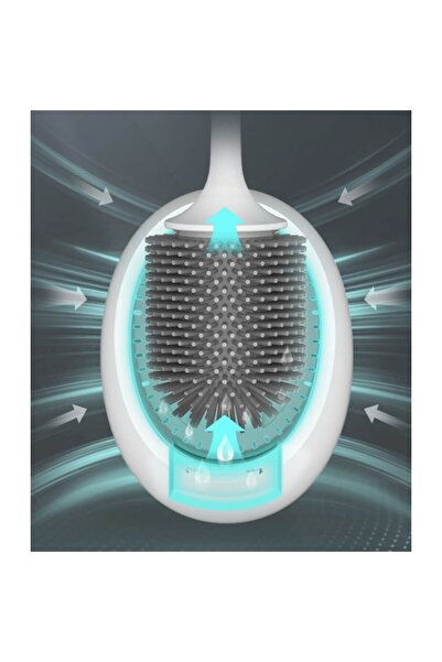 ECOCO Perie de toaletă din silicon cu suport igienic, design modern