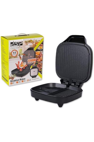 Generic آلة تحضير الإفطار الكهربائية متعددة الوظائف من DSP بقوة 1200 واط، ولوحة طهي غير لاصقة، مثالية لـ