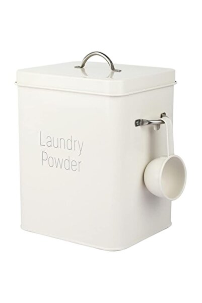 Generic Alipis Farmhouse Laundry Powder Container Metal Laundry Soap Dispenser Detergent Bin with Scoop Laun
