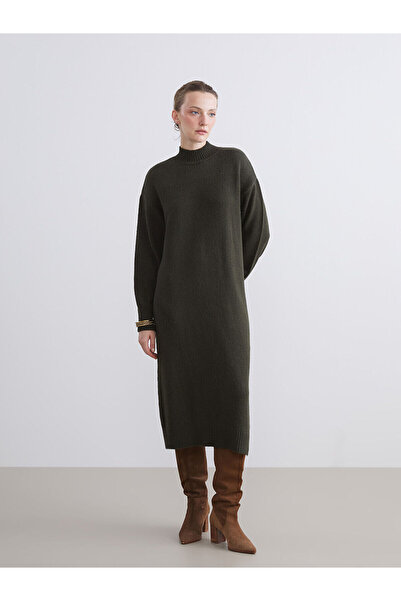 LC Waikiki Πλεκτό φόρεμα με γιακά