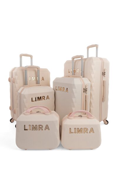 LİMRA Limra 6-piece luggage set with wheels, solid and strong design made of ABS material