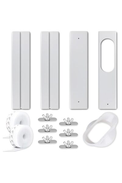 Generic طقم مكيف هواء محمول للنافذة من MAKINGTEC مع 2 سدادة 3 متر، فتحة تهوية نافذة محمولة عالمية