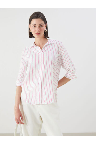 LC Waikiki Nevavm Striped Women's Shirt with a Difference