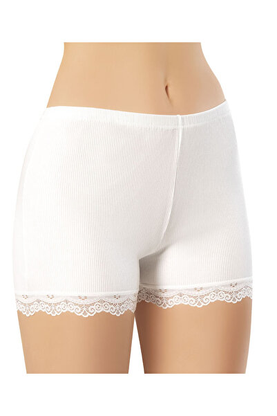 İncili Kadın Kaşkorse Paça Dantelli Şort