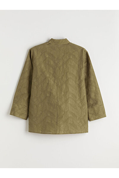 LC Waikiki Γυναικείο πουκάμισο με πράσινο σχέδιο