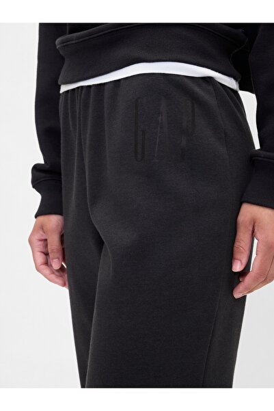 GAP Kadın Siyah Logo Pull-On Slim Eşofman Altı