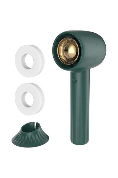 Generic مروحة يو إس بي محمولة باليد مع خاصية العلاج بالروائح HA1، مروحة توربو صغيرة مع 3 سرعات قابلة للتعديل وقاعدة مكتب