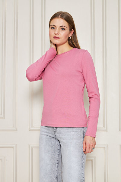 ESPİNA Cycling collar long sleeve basic t-shirt