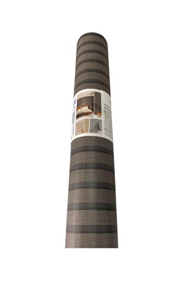 Renkli Duvarlar 60cm x 280cm 1 Adet Kendinden Yapışkanlı Kömür Gri Lambiri Desenli Duvar Paneli Kağıdı GS8002
