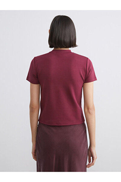 LC Waikiki New Season Stand Collar Women's T-Shirt