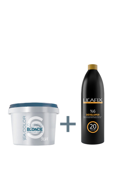 Sea Color S.c. 2'li Paket Super Blonde Yoğun Saç Açıcı 1000 gr - Lilafix Oksi...