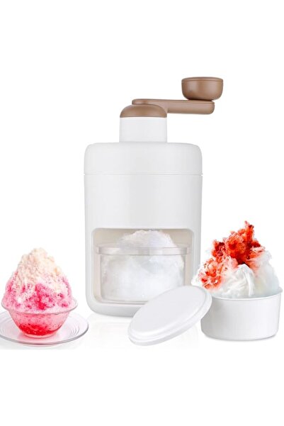 Generic Firelex Manual Ice Shaver with Stainless Steel Blades,Easy-operated Ice Gola Slush Maker Snow Cones