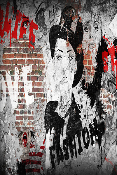 dreamwall Modern Sokak Sanatı Tarzı Graffiti Sanat Tasarım Tekstil Duvar Kağıdı