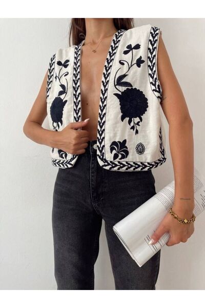 Kısmetin Butiği women's embroidery vest NEW COLLECTION FOR DIFFERENCE LOVERS