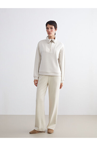 LC Waikiki Vizyon New Season Stand Collar Women's Sweatshirt