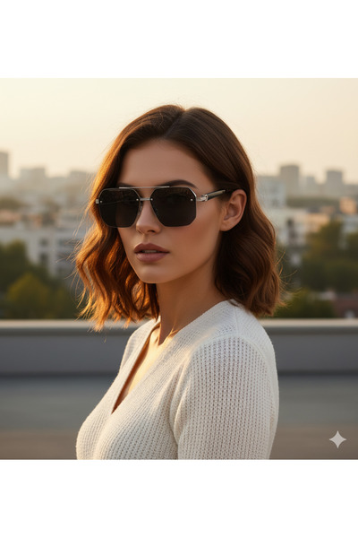 Müstesna Mach 7 Tarz Kadın Güneş Gözlüğü Modelleri Oversize Gözlük