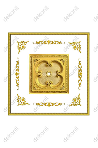 Dekonil Kare Altın Saray Tavan Paketi 60 cm