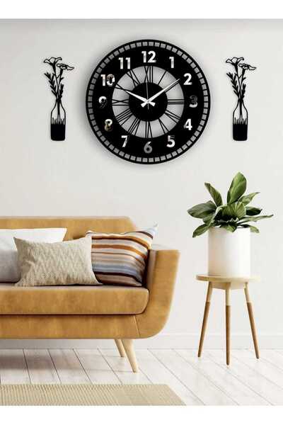 Genel Markalar SALON-ODA-İŞ YERİ HEDİYESİ kaliteli DUVAR SAATİ ÇOK ŞIK TASARIM