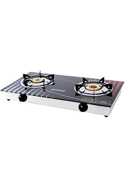 Generic Krypton Double Glass Burner, Black/Silver