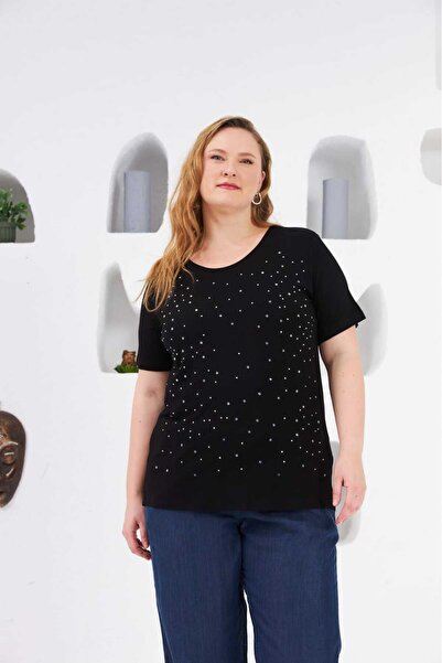 ALVWOMAN Large Size Stone Tshirt