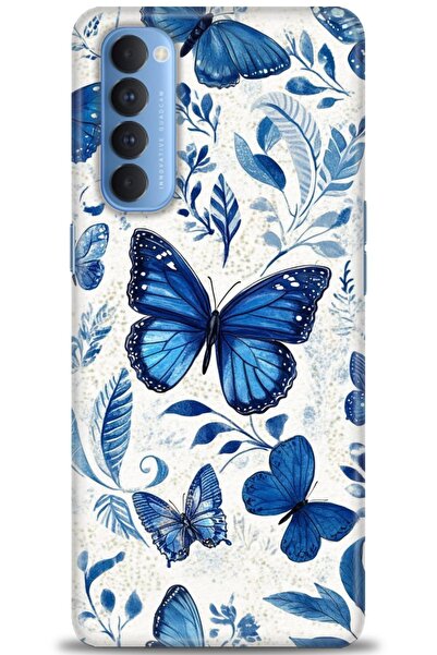 kılıfevreni Oppo Reno 4 Pro Uyumlu Kılıf HD Baskılı Kapak - Tasarım Silikon K...