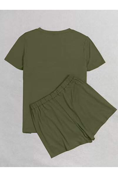 ACTIVE MODA Printed Faith Cotton Plus Size T-Shirt-Shorts 2-Piece Set Oversize