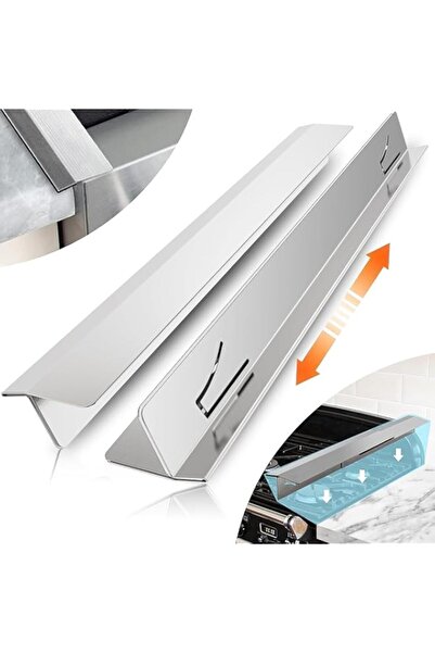 Generic “YUNIKA” Stainless Steel Stove Gap Cover (2 Pack), S.S Gap Cover, Cooktop Trim Kit, Stove Gap Fi