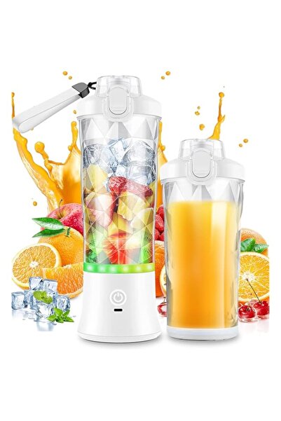 Generic Perfin Portable Blender for Juice Fruit Mixers, 600ml 150W Mini Blender USB Rechargeable Personal Ju