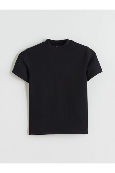 LC Waikiki New Season Stand Collar Women's T-Shirt