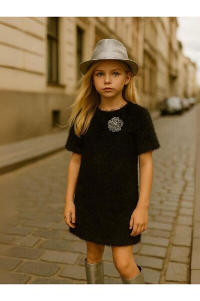 Zekids Κοριτσίστικο κοντομάνικο φόρεμα με γένια