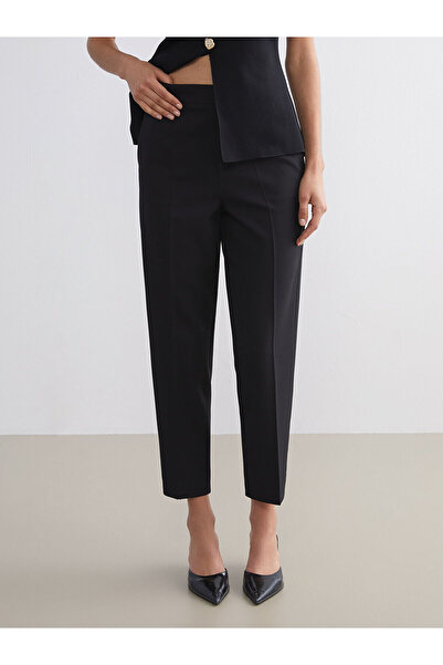 LC Waikiki Black Slim Fit Women's Trousers