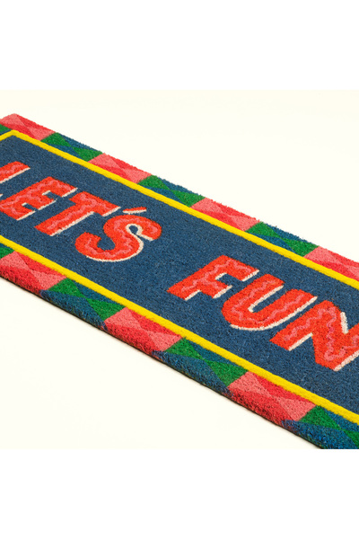 Zsa Zsa Zsu Kerala Coır Kapı Önü Paspası 35x100 Cm Koyu Mavi