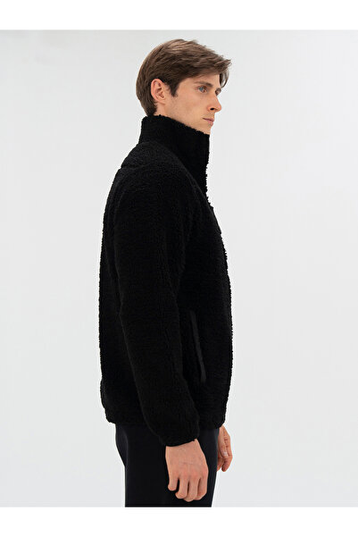 EVERLAST Winter Essentials Black Men's Full Zip Sherpa Sweat