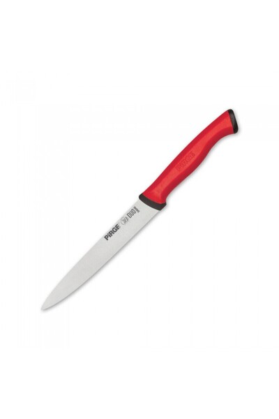 PİRGE Professional vegetable knife, stainless steel DUO 12cm, red handle