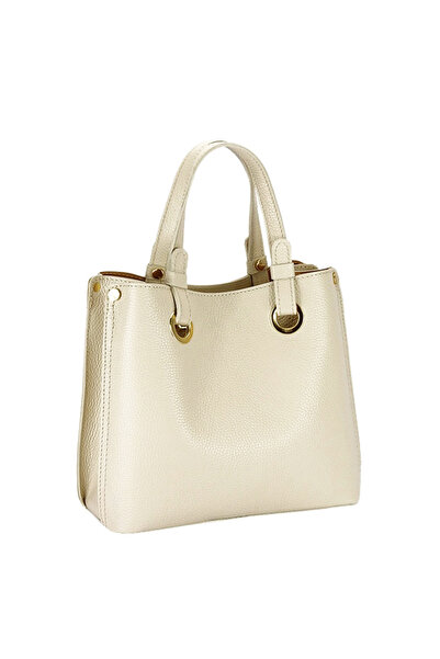 SOFILINE Geantă medie bej din piele naturală B-8916 129