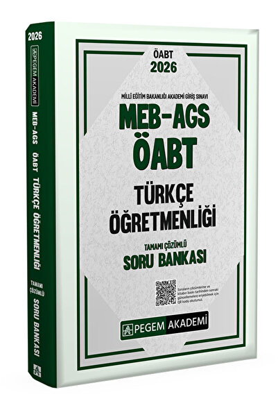 Pegem Akademi Yayıncılık 2026 MEB AGS ÖABT Türkçe Öğretmenliği Tamamı Çözümlü...