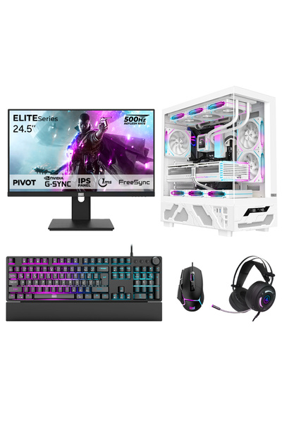 DRAGOS DRx7842 Ryzen 7 7700 32GB DDR5 1TB NVMe 12GB RTX5070 24.5 İnç 500Hz 1ms Oyuncu Hazır Sistem