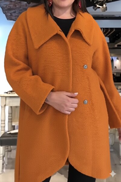 Roxxlen Класичний пальто з кишенями великого розміру