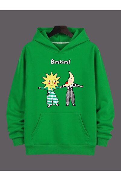 ArtYus Φούτερ Unisex Ανδρικό/Γυναικείο Bestie Πολύχρωμο Προσαρμοσμένο με τύπω...