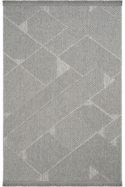 Cool Halı Mikasa Gri Oturma Odası Salon Halısı Geometrik Desenli Modern Yumuş...